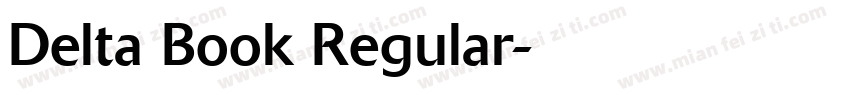 Delta Book Regular字体转换